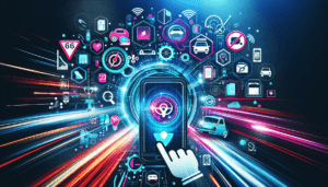 Aplicación digital de transporte RaitesHub con conectividad inteligente y tecnología GPS para servicios puerta a puerta en EE.UU.