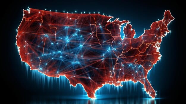 Diversos medios de transporte urbano como buses, scooters y autos en ciudad de EE. UU.